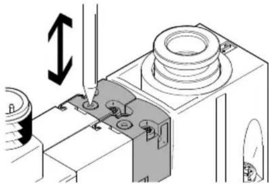 Festo OVEM-14-H-BN-QO-OE-N-2P - Commande manuelle auxiliaire mécanique - 1
