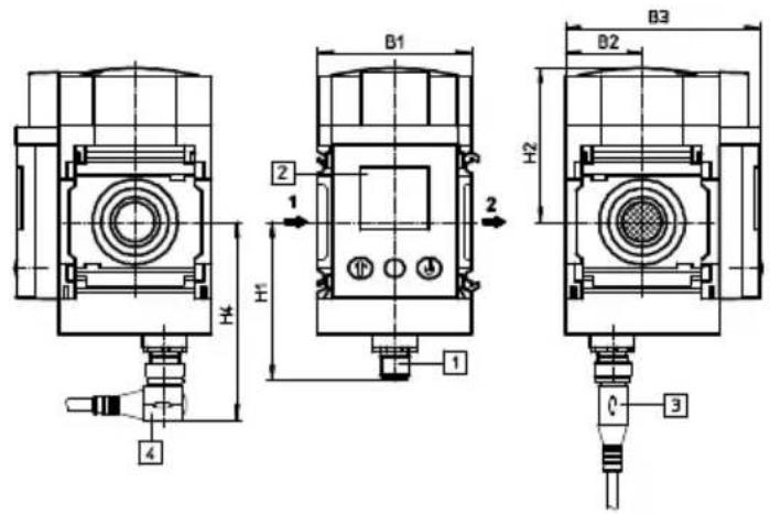 Festo SFAM-62-1000L-M-2SA-M12 - DimensionsSFAM-62 - 1