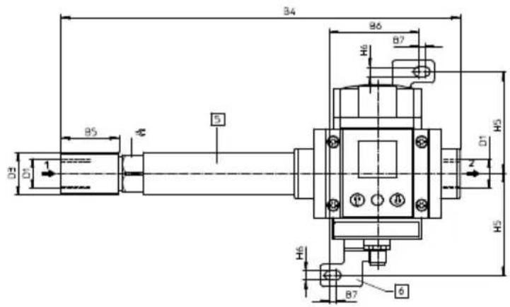 Festo SFAM-62-1000L-M-2SA-M12 - DimensionsSFAM-62 - 2