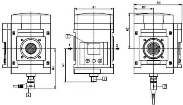 Festo SFAM-62-1000L-M-2SA-M12 - DimensionsSFAM-90 - 1