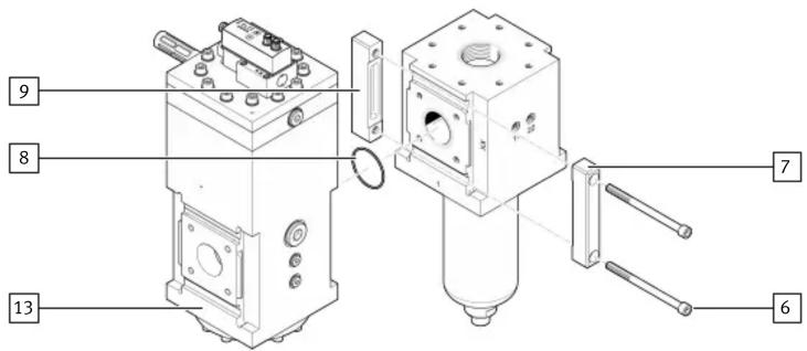 Festo PAML-CP-186-HP3-G2 - Montage du connecteur de module PAML-MK - 1