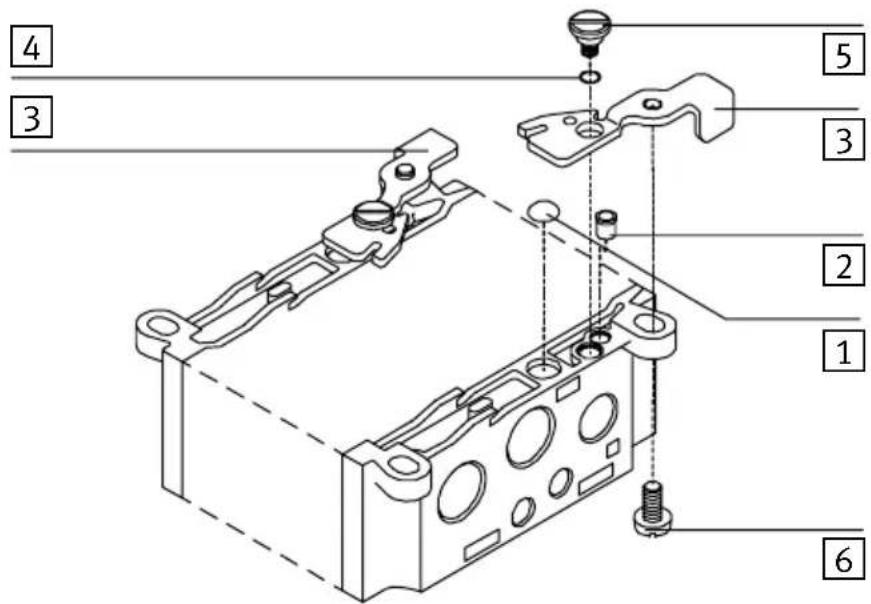 Festo P.BE-CPSYS-10 - Montagedesbridesdeserragesurlerail - 1