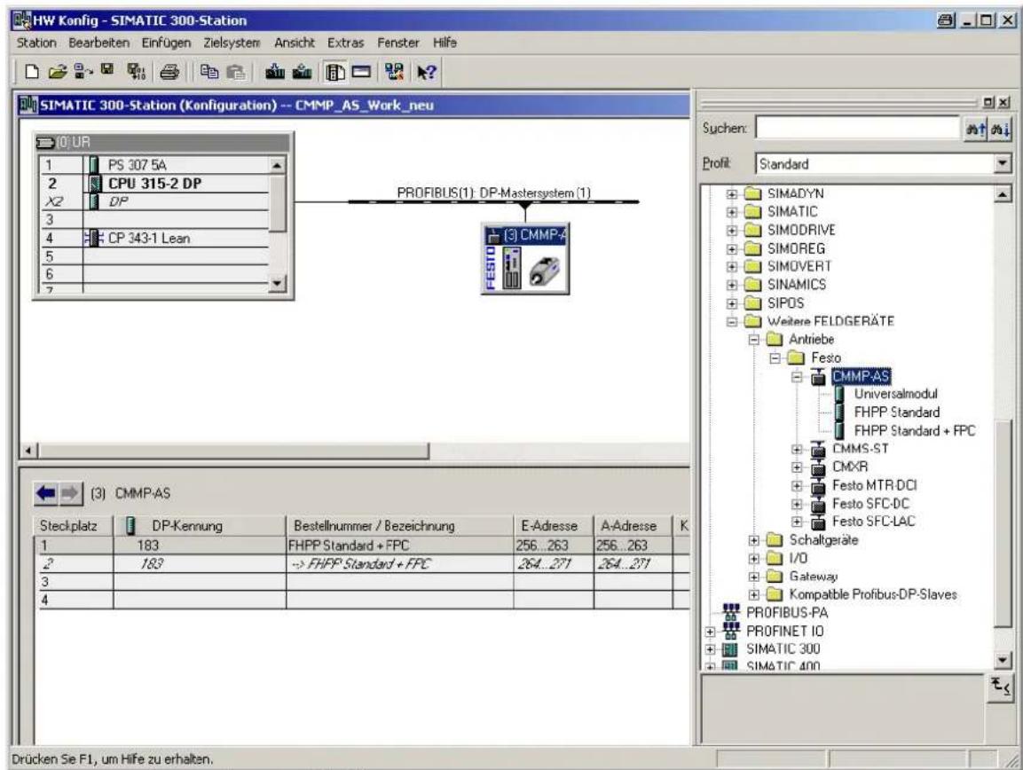 Festo P.BE-CMMP-FHPP-PB-SW-IT - Configuration avec SIMATIC-Manager - 1