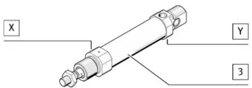Festo SBN-20/25 - Interfaces de fixation - 1
