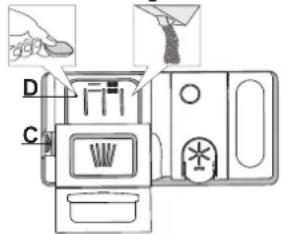 FRANKE FDW 614 D10P DOS LP D - HET VAATWASMIDDELDOSEERBAKJE VULLEN - 1