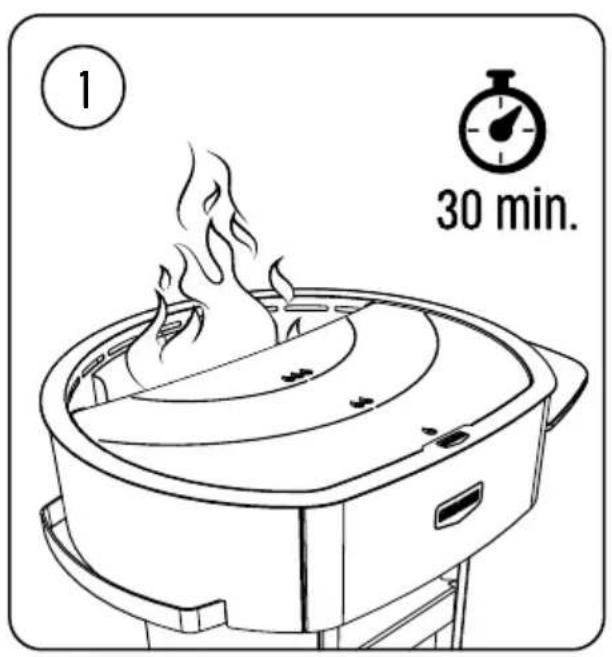 Grill Guru BBQ Plancha - ZAPÁLENIE GRILU - 2