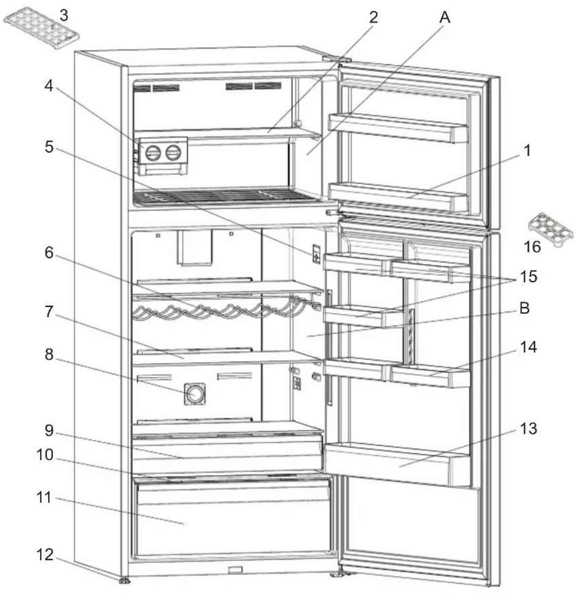 TEKA RTF 15810 SS - TEIL - 7. HR KÜHL-/GEFRIERSCHRANK - 1