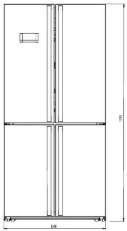 TEKA RMF 74830 D - Dimensiones - 1