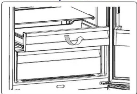 TEKA RBF 78725 GBK - Quitar el compartmento del congelador: - 2