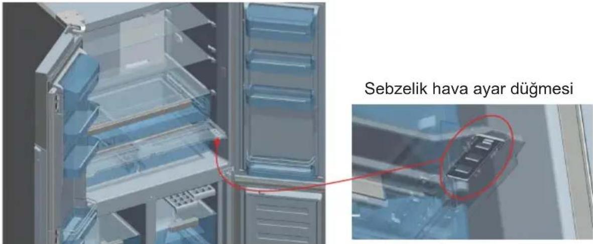 TEKA RMF 75920 - Sebzelik hava ayar düğmesi - 1