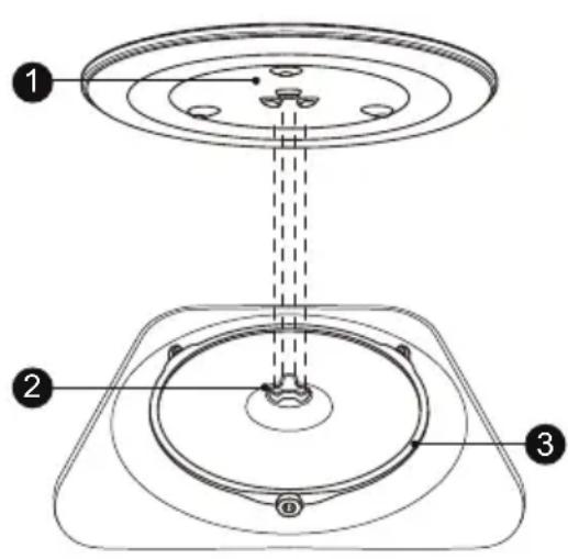 TEKA MLEG 820 FI BK - INSTALLATION DU PLATEAU TOURNANT - 1