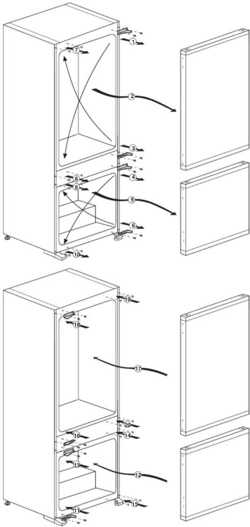 TEKA TKI4 325 - Türanschlag umkehren - 1