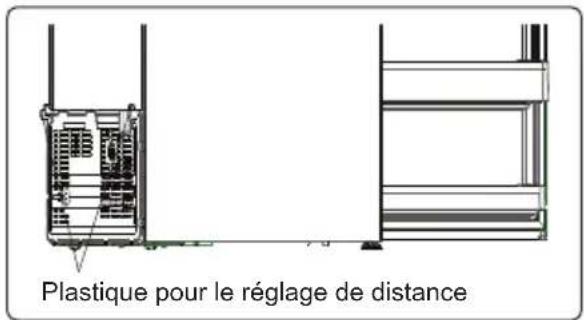 Plastique pour le réglage de distance