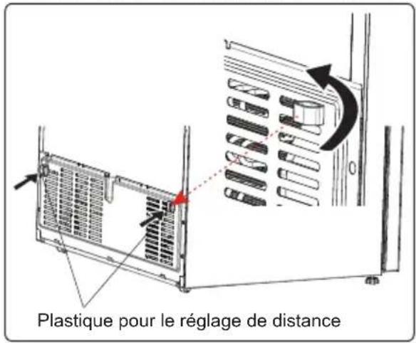 Plastique pour le réglage de distance