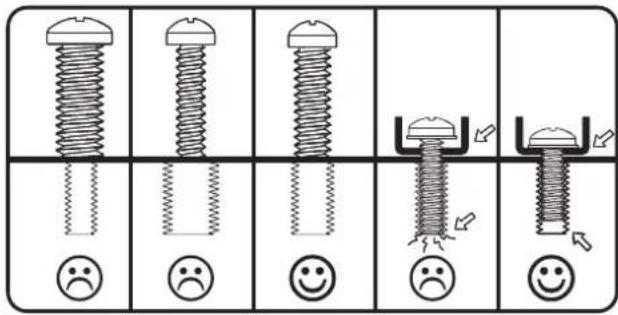 Kanto MBW21PT - Select TV Screws and Spacers Choisissez les vis et les entreprises de téléviseur Selezione tornillos y espaciadores para el televisor - 1