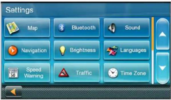 MAGELLAN RoadMate 2632T-LM - Accessing System Settings - 1