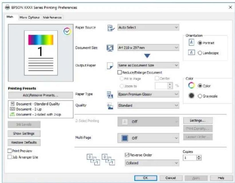 EPSON WorkForce Pro EM-C800R - Remarque: - 1