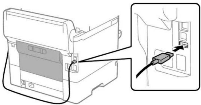 EPSON WorkForce Pro EM-C800R - Branchement du dispositif d'authentication - 17