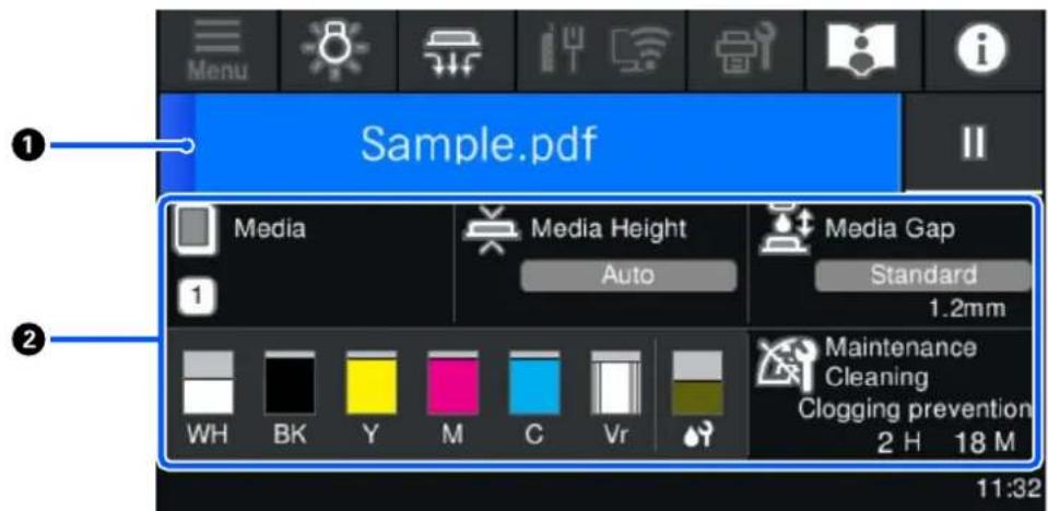 EPSON SureColor SC-V1000 - Pendant l'impression - 1