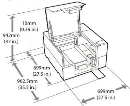 EPSON SureColor SC-V1000 - Emplacement pour I'installation approprié - 1