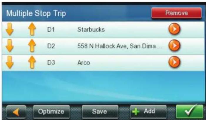 Multiple Stop Trip D1 Starbucks D2 558 N Hallock Ave, San Dima... D3 Arco Optimize Save Add