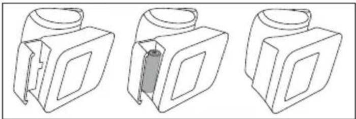 Medel Quick - Inserting the battery - 1