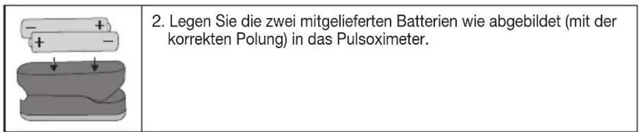 Medel Oxygen - Batterien einlegen - 1