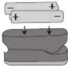 Medel Oxygen - Introducerea bateriilor - 2