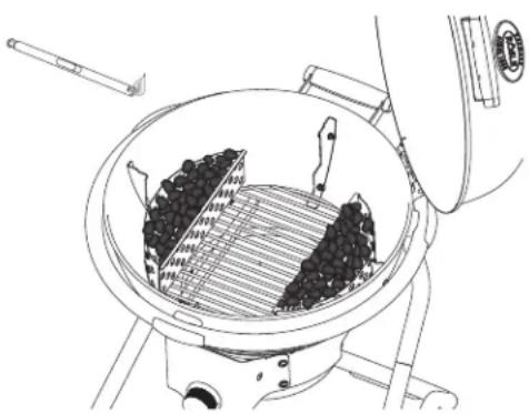 Roesle No.1 F60 Air Pro - Méthode indirecte avec grille à charbon réversible (équipement optionnel) - 1
