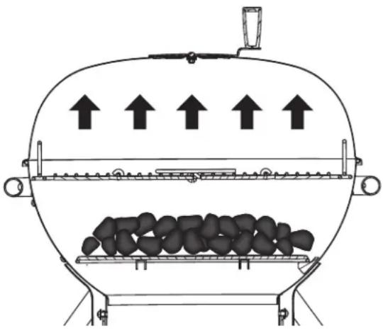 Roesle No.1 F60 Air Pro - Metodo diretto con griglia del carbone rivoltabile (accessorio opzionale) - 1