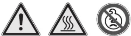 Roesle No.1 F60 Air Pro - ATTENTION ! TENEZ TOUJOURS LE BARBECUE HORS DE PORTEE DES ENFANTS ! - 1