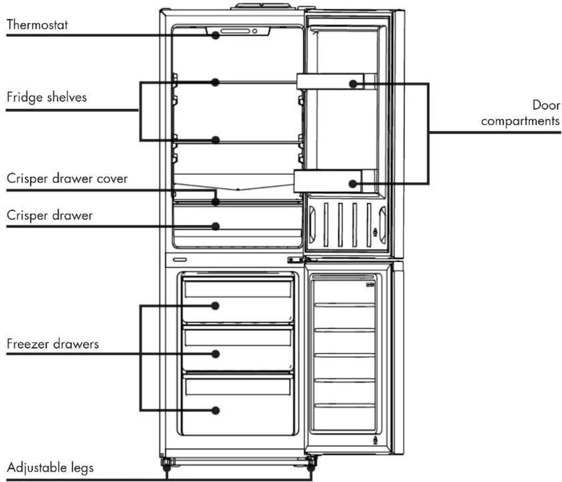 Wisberg WBKVC159DW - DIMENSIONS - 1