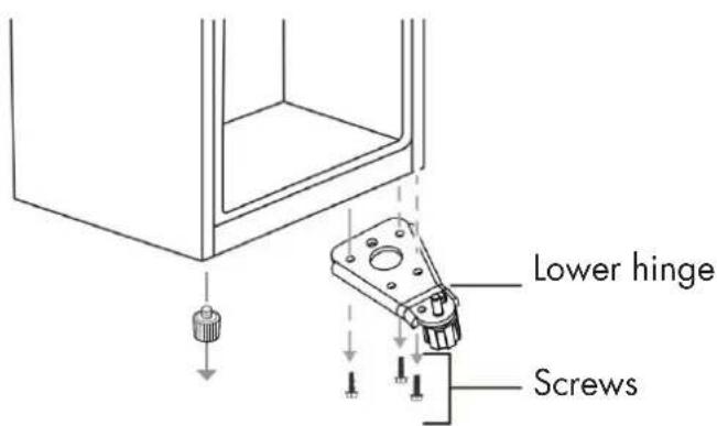 Wisberg WBKVC159DW - REVERSING THE DIRECTION IN WHICH THE DOOR OPENS - 3