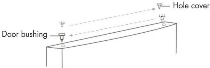 Wisberg WBKVC159DW - REVERSING THE DIRECTION IN WHICH THE DOOR OPENS - 12