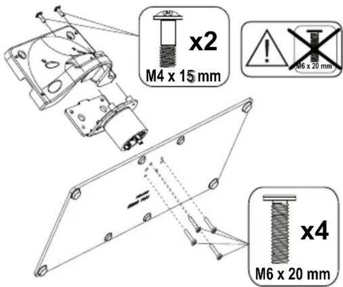 PANASONIC TB-65W63AE7 - Montaggio del piedistallo - 1