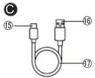 PANASONIC ES-ACM3B - Bezeichnung der Bauteile - 3