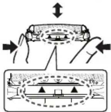 PANASONIC ES-ACM3B - Înlocuirea foliei exteriorioare a systemduluiși a lamelor interioare - 4