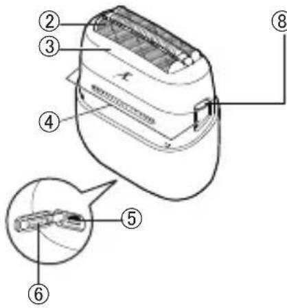 PANASONIC ES-ACM3B - Identification af dele - 4