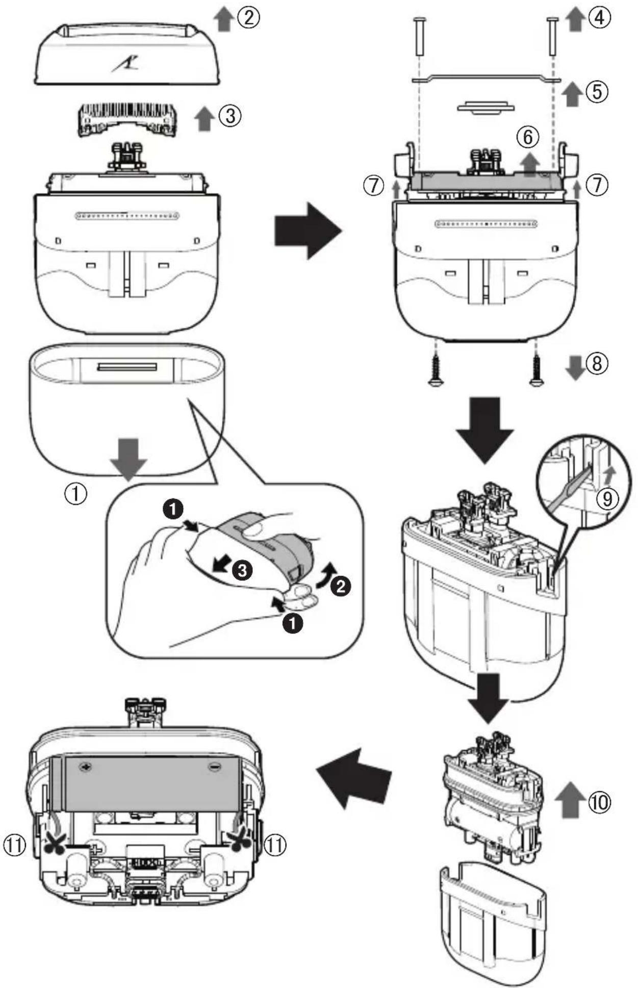 PANASONIC ES-ACM3B - Para proteccion ambiente y reciclaje de materiales - 1