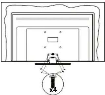 PANASONIC TV-24S50AEZ - Het voetstuk assembleren - 3