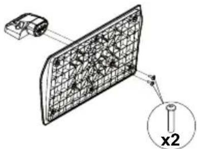 PANASONIC TV-24S50AEZ - Τοποθέτηση της βάσης - 1