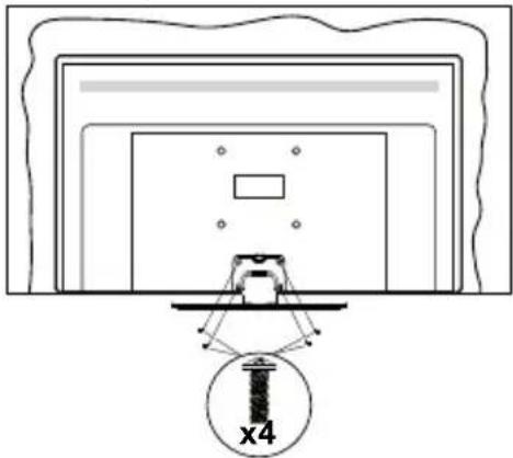 PANASONIC TV-24S50AEZ - Montaż podstawy - 3
