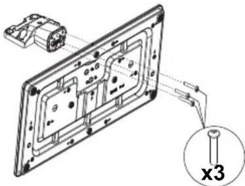 PANASONIC TV-32S55AEZ - Assembling the pedestal - 1
