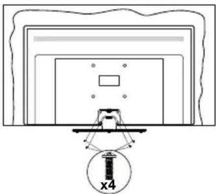 PANASONIC TV-32S55AEZ - Montaje del pedestal - 3