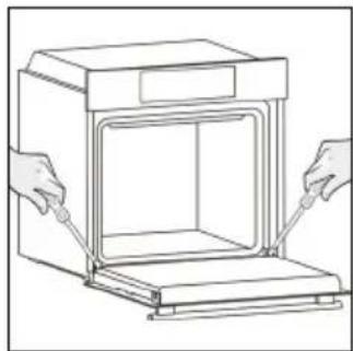 HAIER H6 ID2P3T3HTB - OUTSIDE THE OVEN: removal and cleaning the glass door - 1