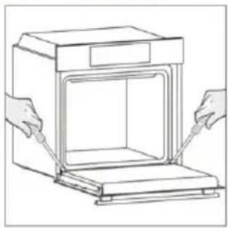 HAIER H6 ID2P3T3HTB - BUITENKANT VAN DE OVEN: De glazen deur verwijderen en schoonmaken - 1