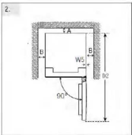HAIER HDPW7620ANPK - Doorsnede van ventilatie - 2