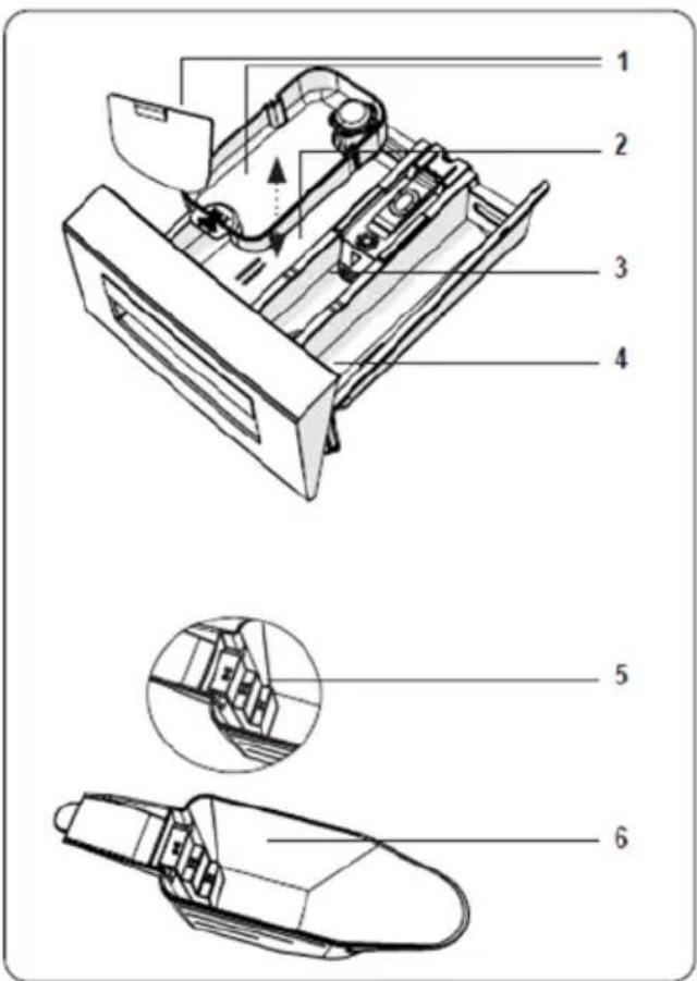 VEDETTE LFV284W - Bac à détergent - 2