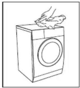 VEDETTE LFVQ384W - Nettoyage de l'extérieur du lave-linge - 1