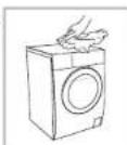 VEDETTE LFV362W - Nettoyage de l'extérieur du lave-linge - 1